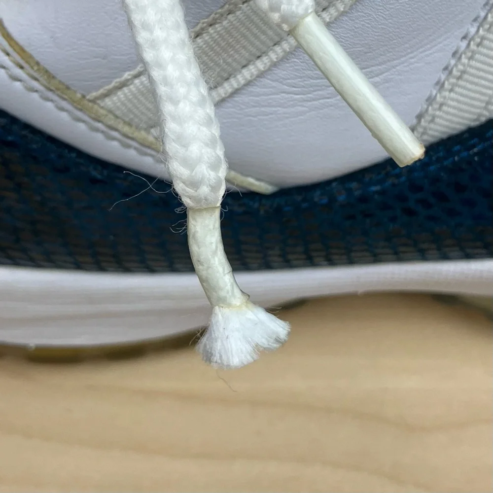 Air Jordan Retro 11 XI Low White Navy Snakeskin Basketball Shoes Men’s Size 11.0